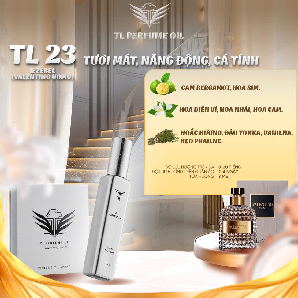 [Unisex] Tinh Dầu Nước Hoa TL [TL 23 - Valentino Vomo]