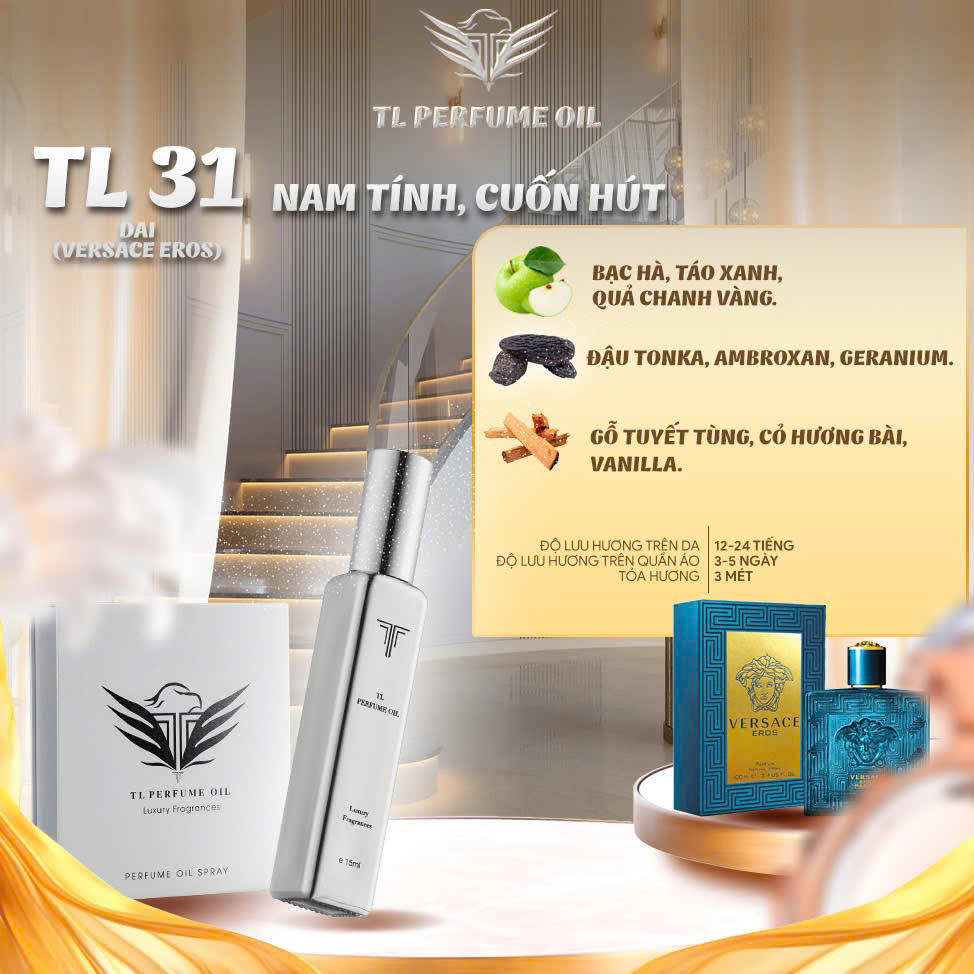 [Hương Nam] Tinh Dầu Nước Hoa TL [TL31 - Versace Eros]