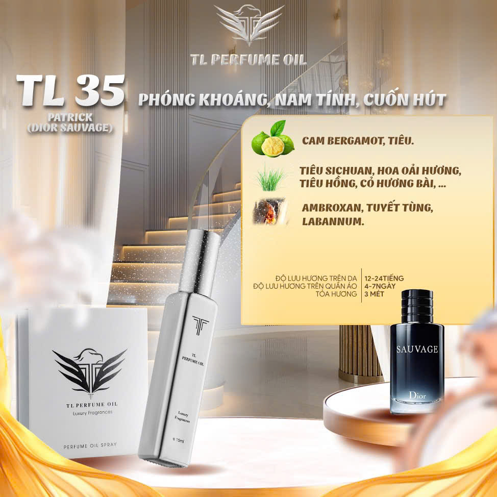 [Hương Nam] Tinh Dầu Nước Hoa TL [TL35 - Dior Sauvage]