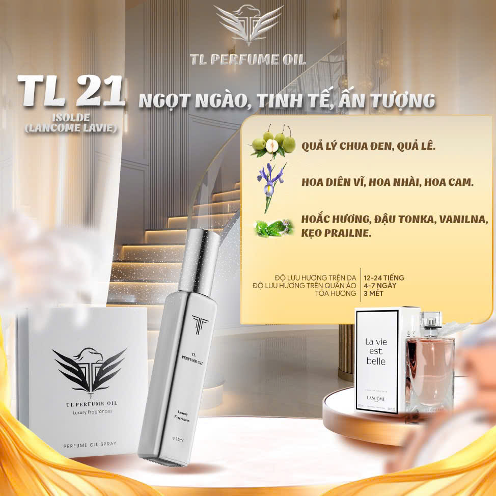 [Hương Nữ] Tinh Dầu Nước Hoa TL [TL21 - Lancome Lavie]