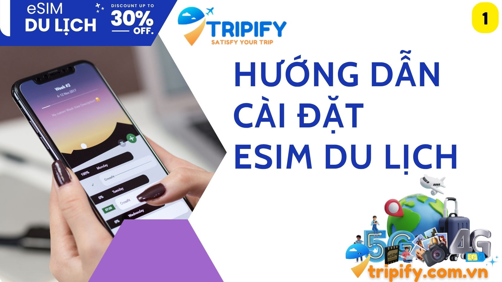 Hướng Dẫn Cài Đặt eSIM Du Lịch Từ A - Z