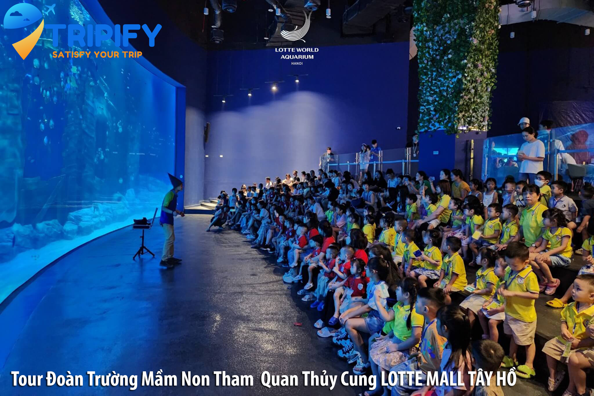 Đặt Tour Đoàn Trường Tham Quan Thủy Cung Lotte Mall Tây Hồ