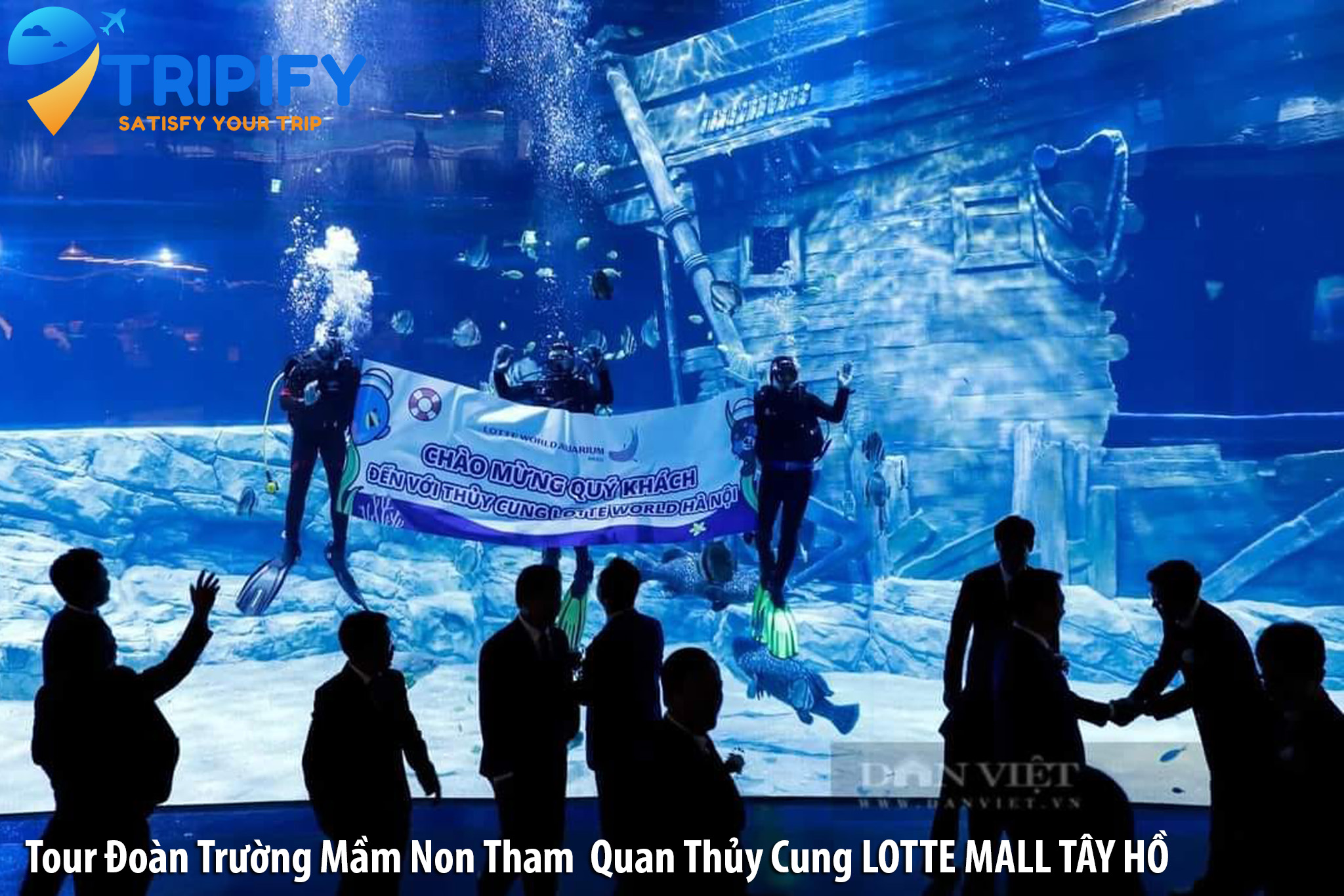 Đặt Tour Đoàn Trường Tham Quan Thủy Cung Lotte Mall Tây Hồ