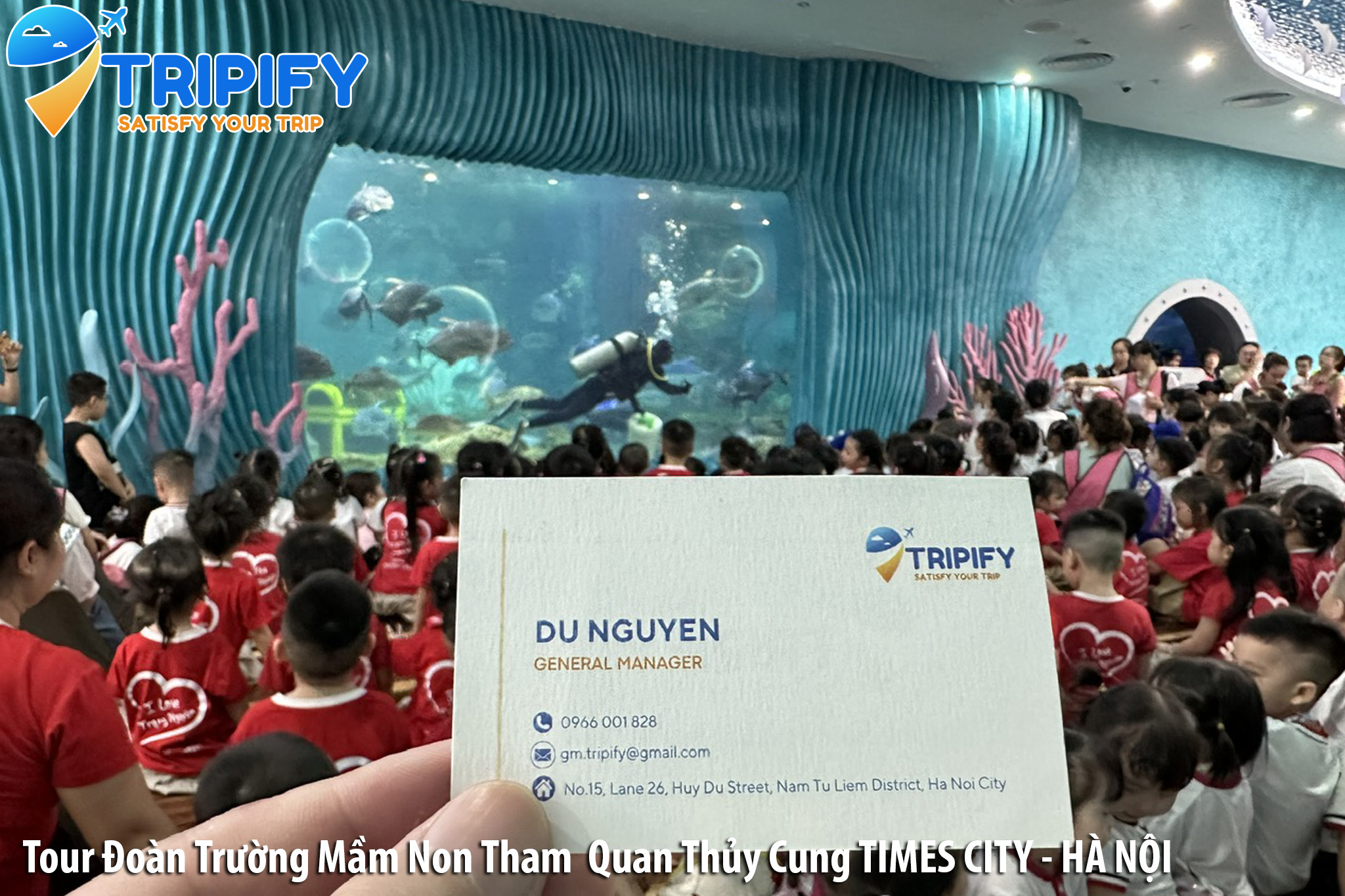 Đặt Tour Đoàn Trường Tham Quan Thủy Cung Times City - Vincom Mega Mall