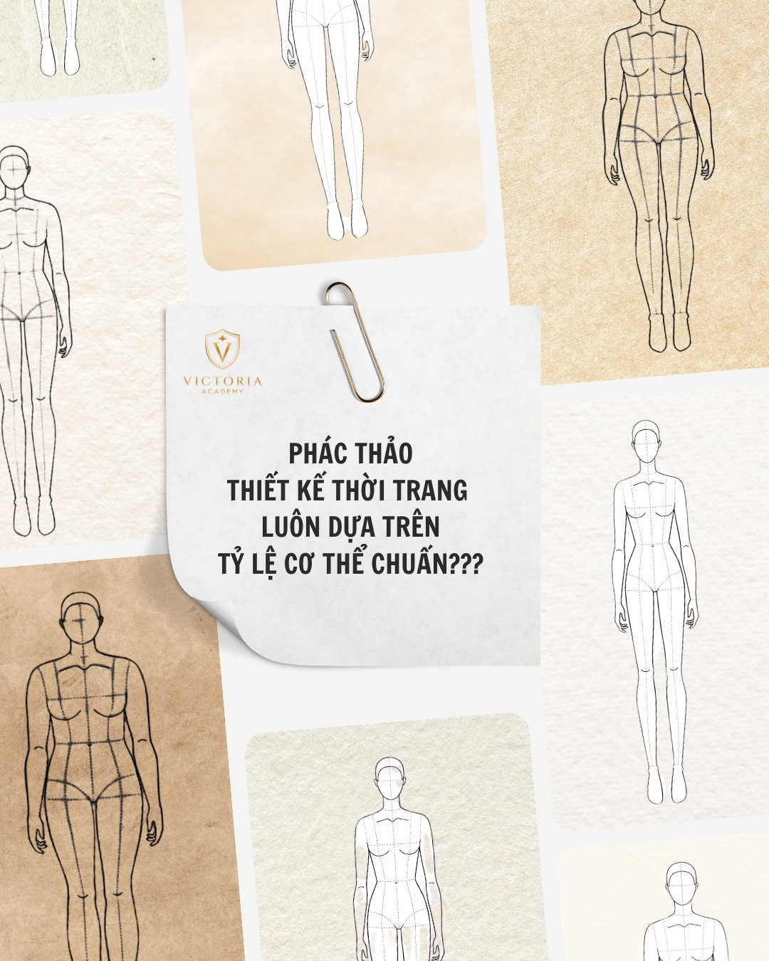 Phác Thảo Thiết Kế Thời Trang Luôn Dựa Trên Tỷ Lệ Cơ Thể Chuẩn???