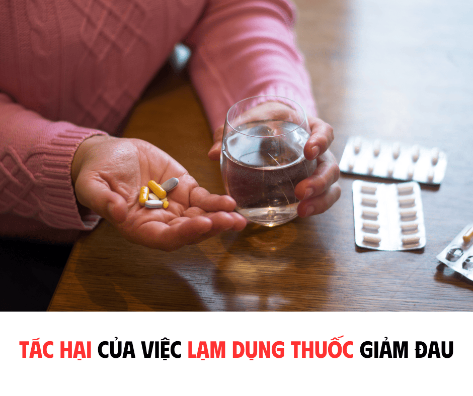 TÁC HẠI CỦA VIỆC LẠM DỤNG THUỐC GIẢM ĐAU