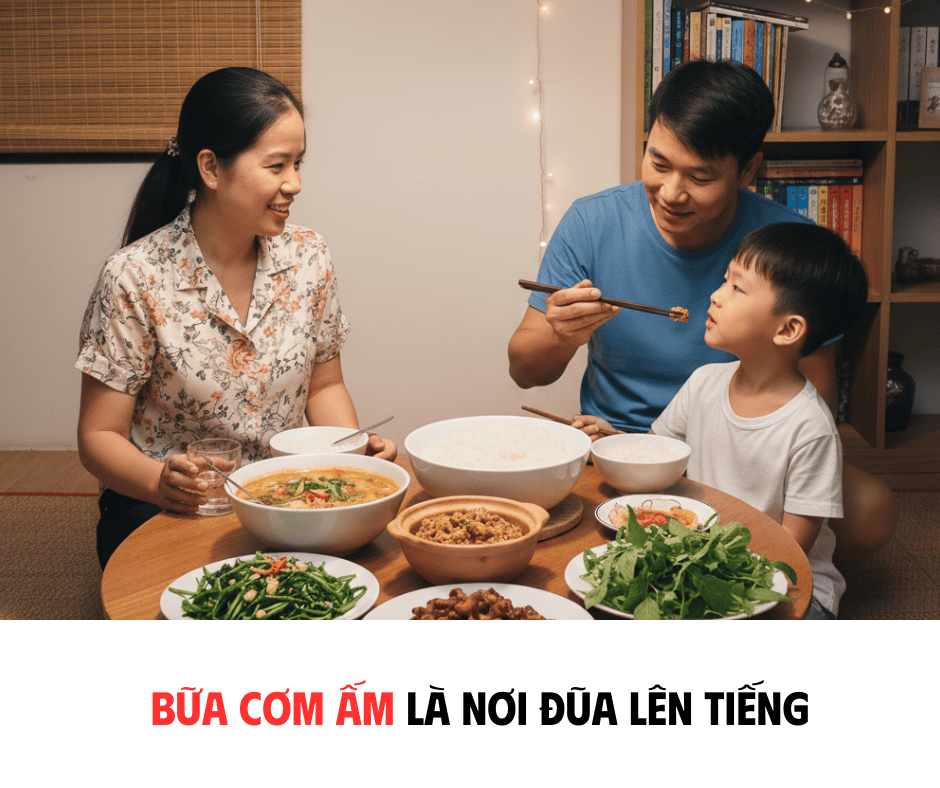 BỮA CƠM ẤM LÀ NƠI ĐŨA LÊN TIẾNG
