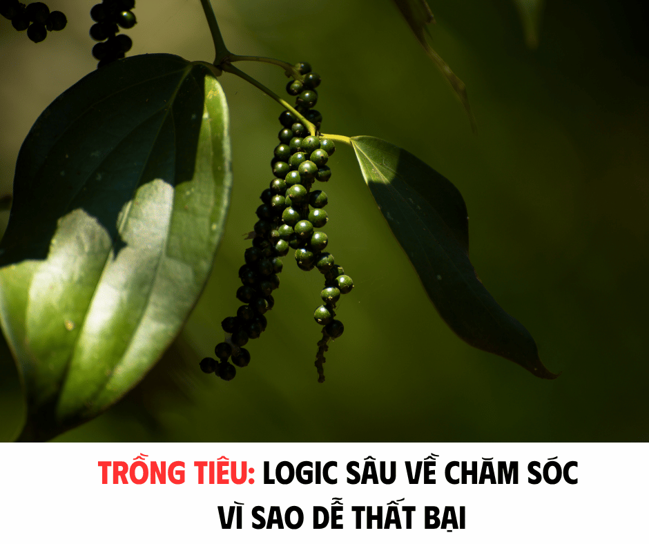 TRỒNG TIÊU: LOGIC SÂU VỀ CHĂM SÓC