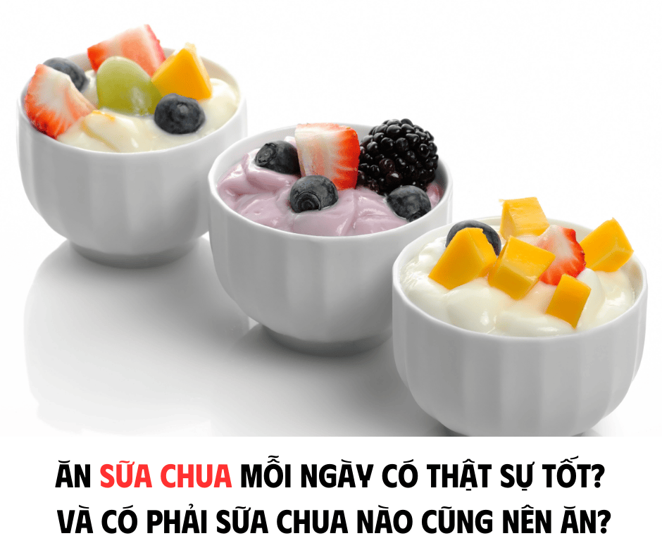 ĂN SỮA CHUA MỖI NGÀY CÓ THẬT SỰ TỐT? VÀ CÓ PHẢI SỮA CHUA NÀO CŨNG NÊN ĂN?