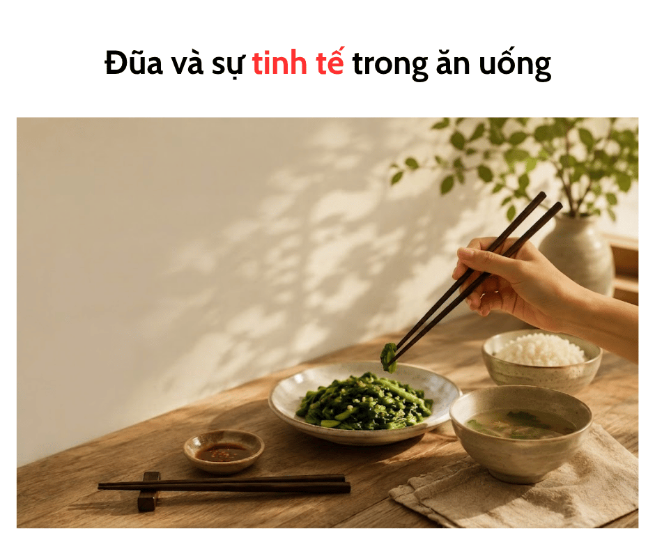 ĐŨA VÀ SỰ TINH TẾ TRONG ĂN UỐNG