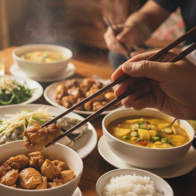 MỘT ĐÔI ĐŨA - MỘT THÓI QUEN ĐẸP