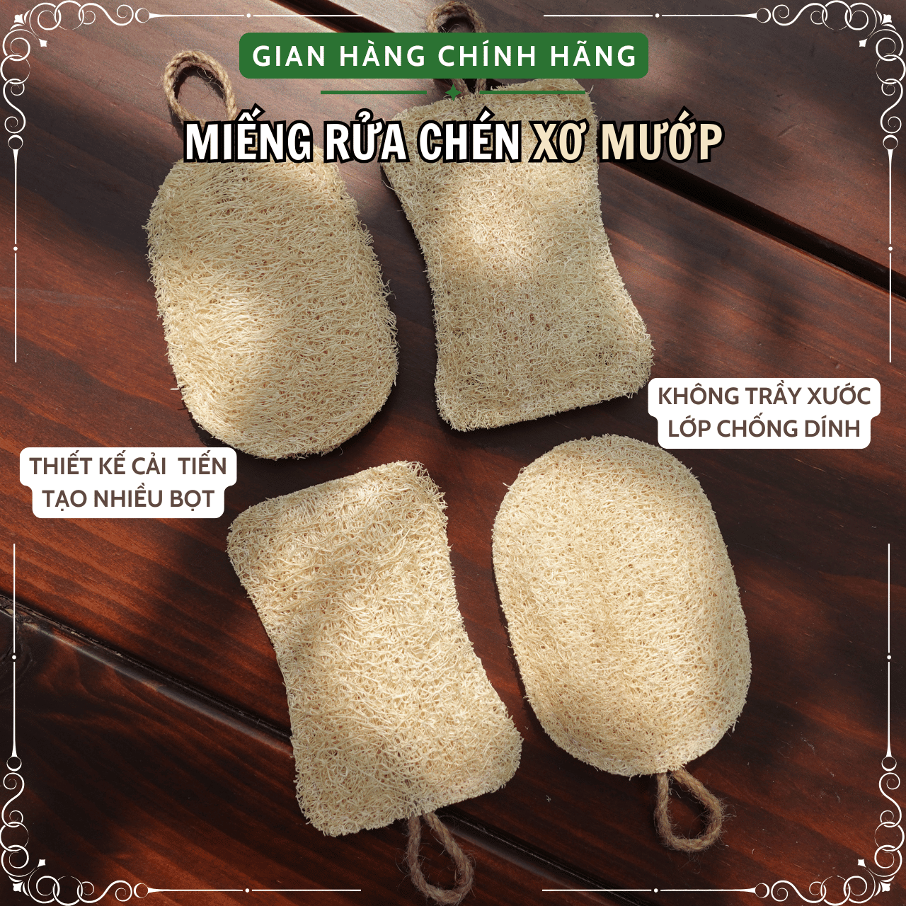 Miếng Rửa Chén Xơ Mướp