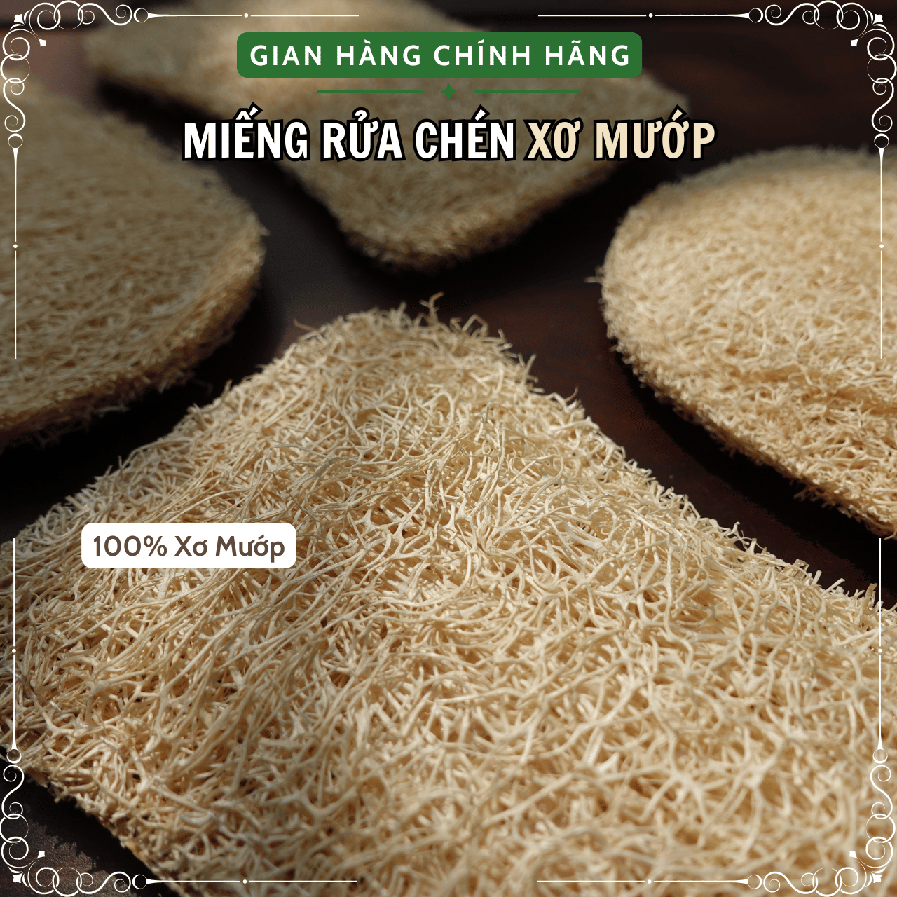 Miếng Rửa Chén Xơ Mướp