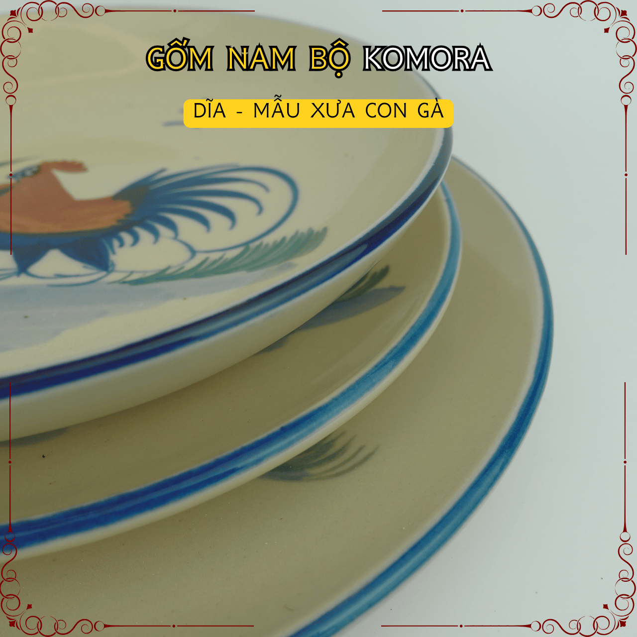 Gốm Nam Bộ - Mẫu Xưa Con Gà