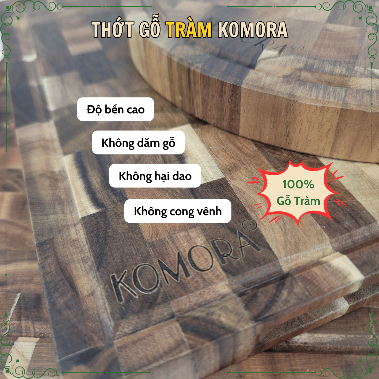 Thớt Gỗ Tràm
