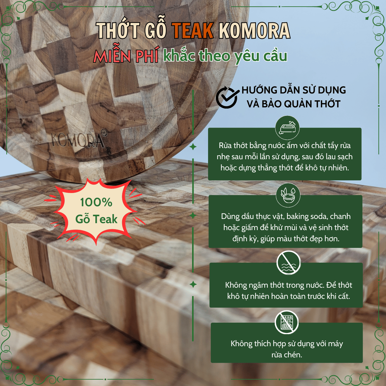 Thớt Gỗ Teak