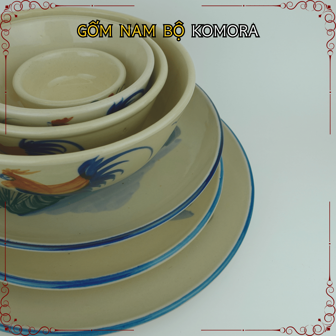 Gốm Nam Bộ - Mẫu Xưa Con Gà