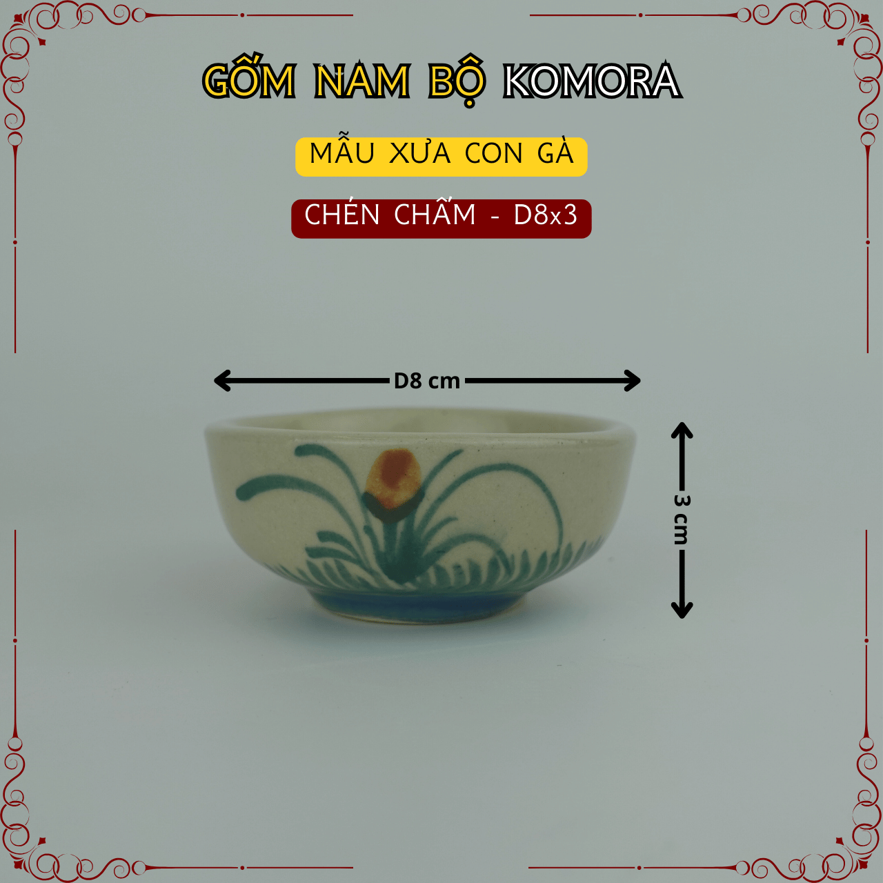 Gốm Nam Bộ - Mẫu Xưa Con Gà