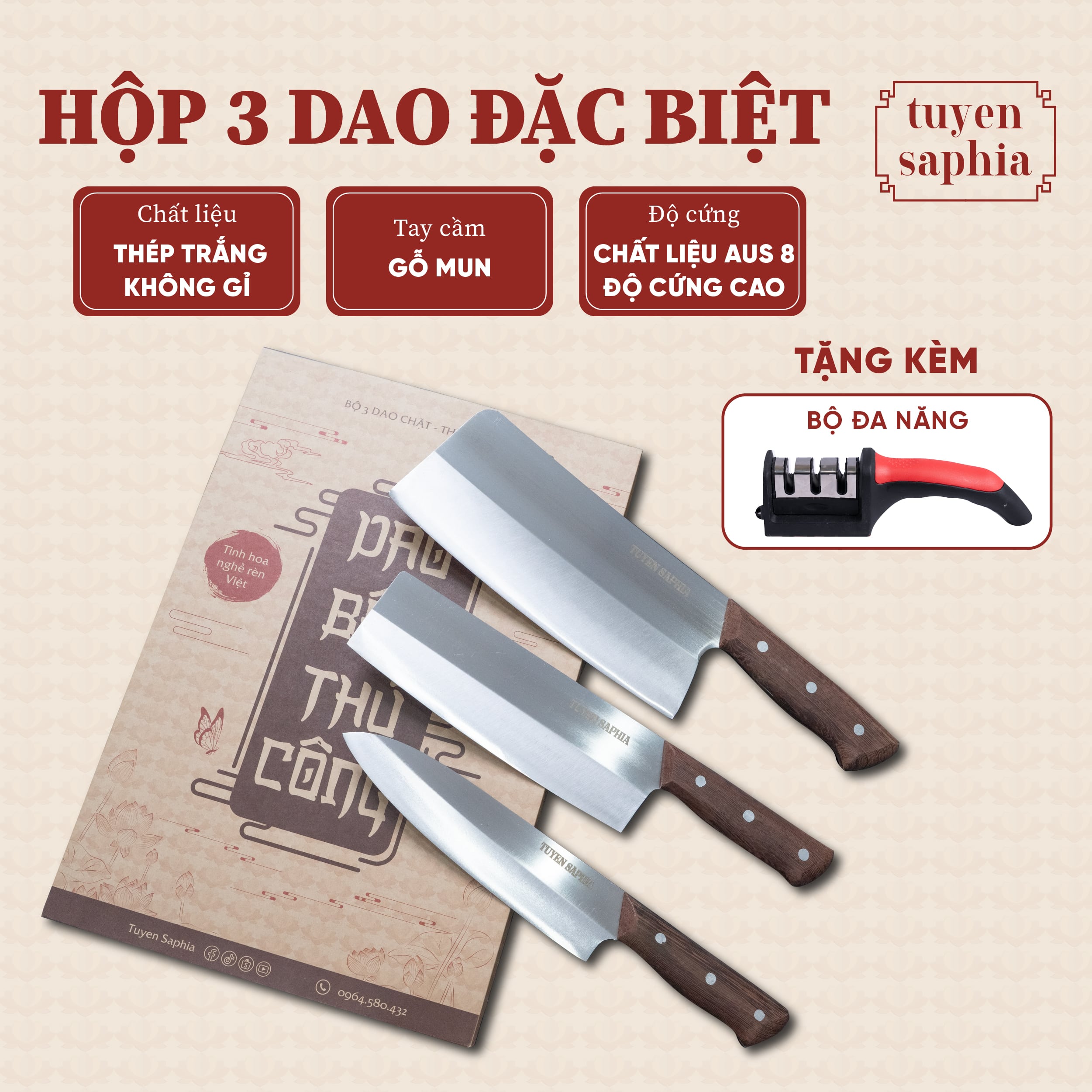 Combo 3 dao đặc biệt