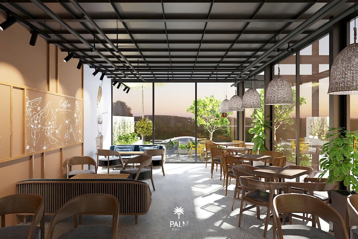 Thiết kế quán Cafe sân vườn Paradise Đức Hòa