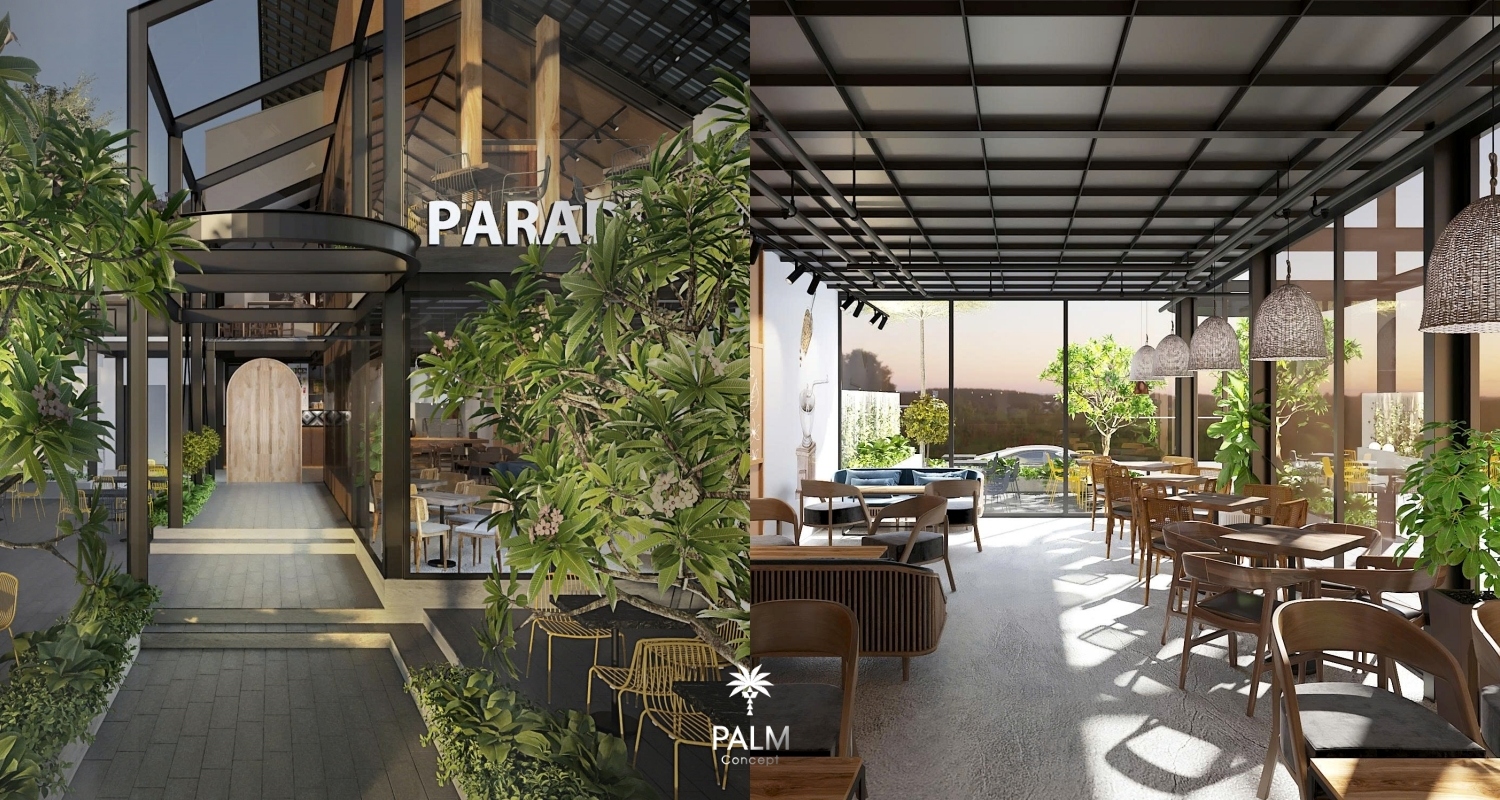 Thiết kế quán Cafe sân vườn Paradise Đức Hòa