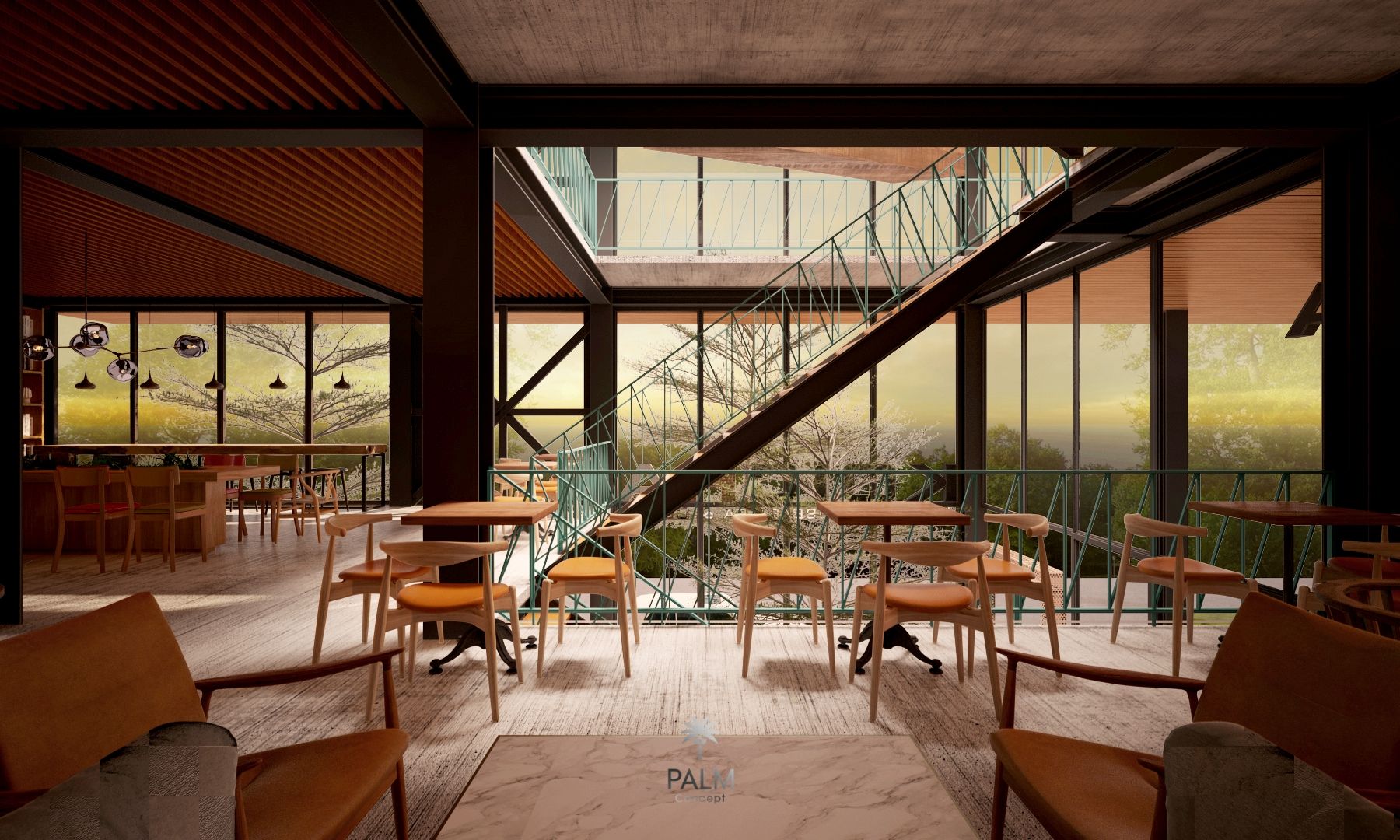 thiet-ke-quan-cafe-koicha-phong-cach-industrial