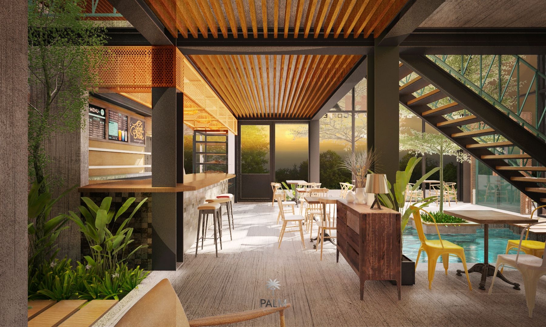 thiet-ke-quan-cafe-koicha-phong-cach-industrial