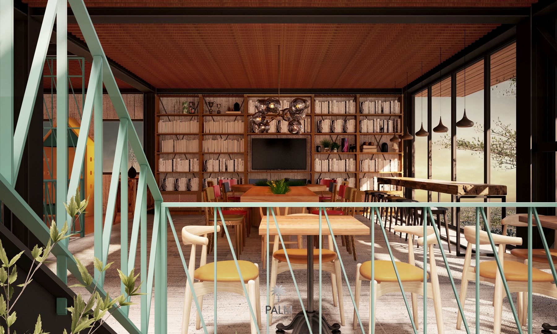 thiet-ke-quan-cafe-koicha-phong-cach-industrial