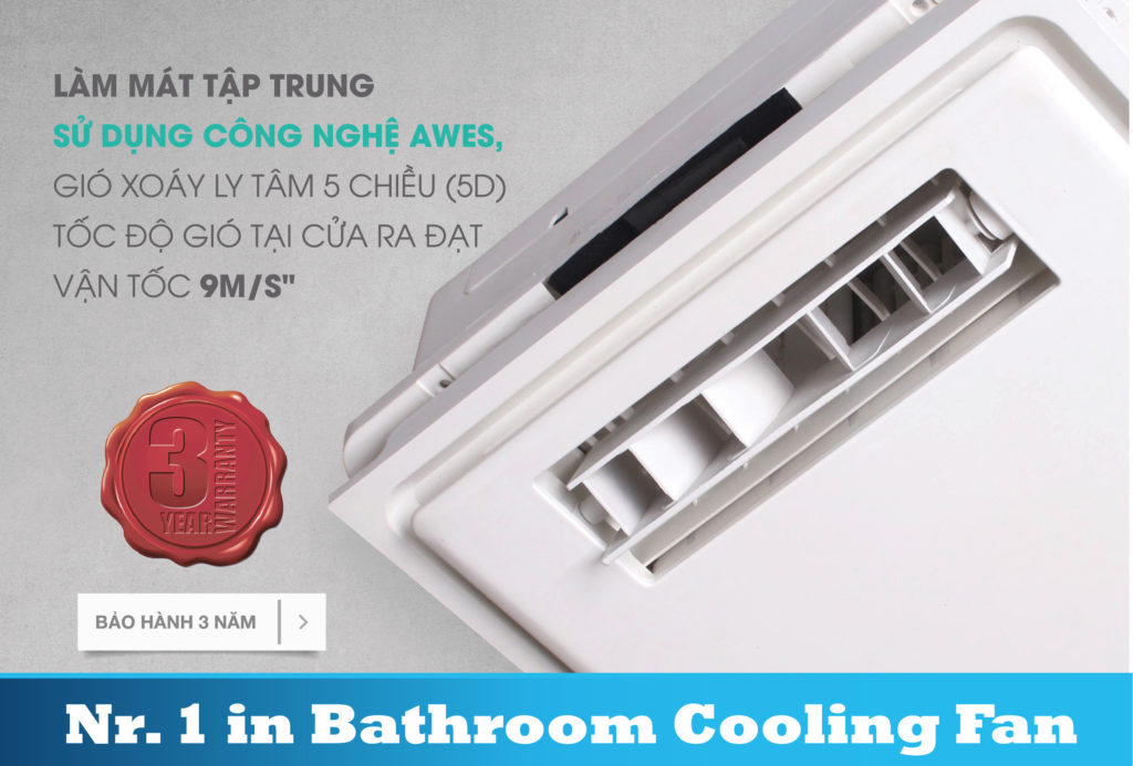 Quạt mát âm trần công tắc Häns – H10S
