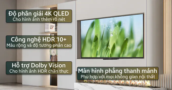 Google Tivi Coocaa 4K QLED 55 inch 55Y73 Pro 2024