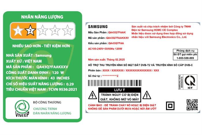 Smart Tivi QLED Samsung 4K 55 inch QA55Q7F