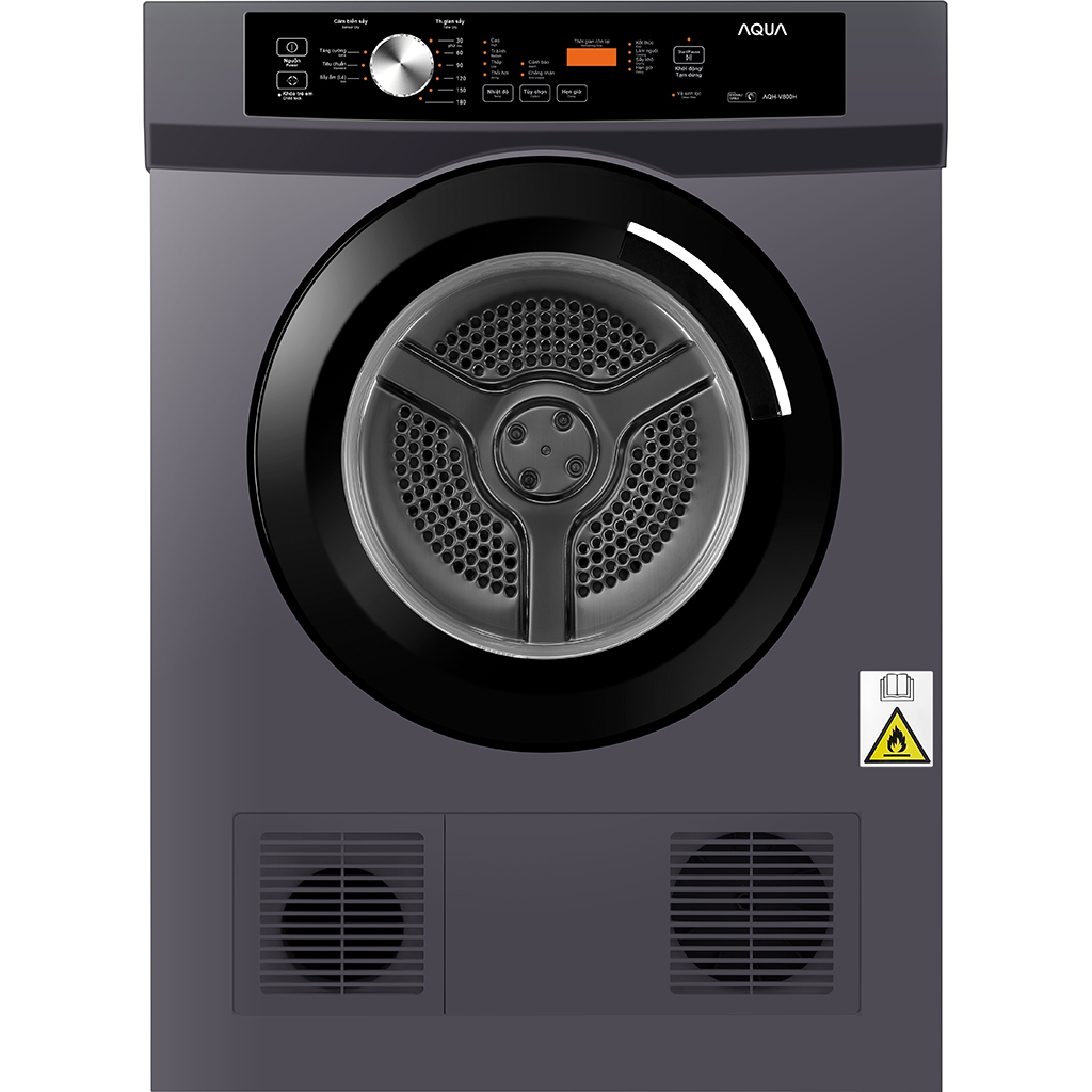 Máy sấy quần áo Aqua 8 kg AQH-V800H.SS
