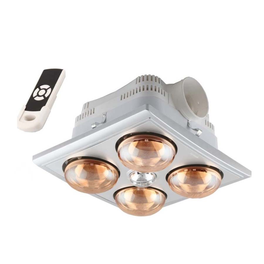 Đèn sưởi âm trần 4 bóng có điều khiển – HE4BR