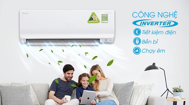 Điều hòa Daikin FTKA35UAVMV Inverter 1 chiều 12000BTU