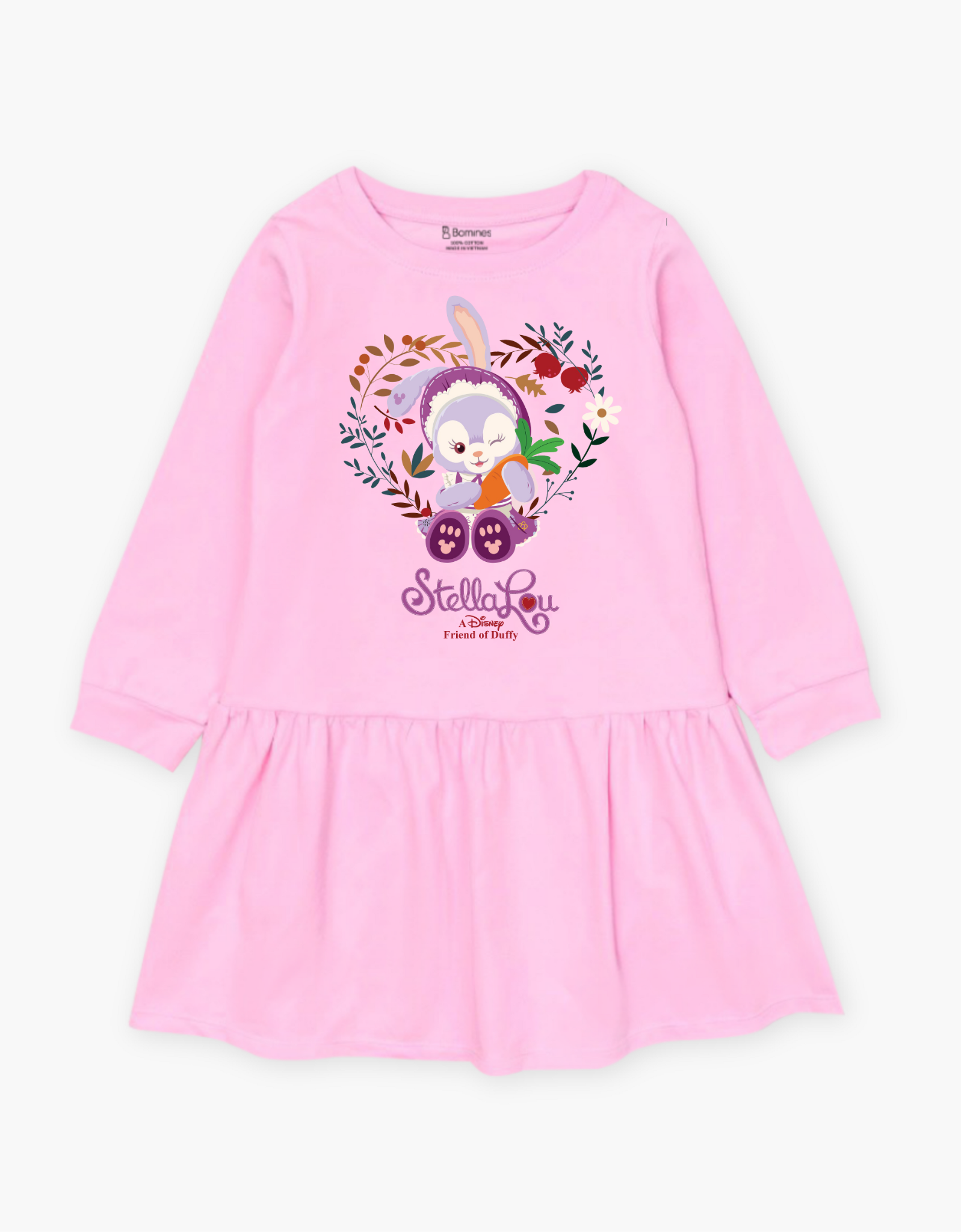 Váy bé gái mùa thu tay dài Thỏ Stella