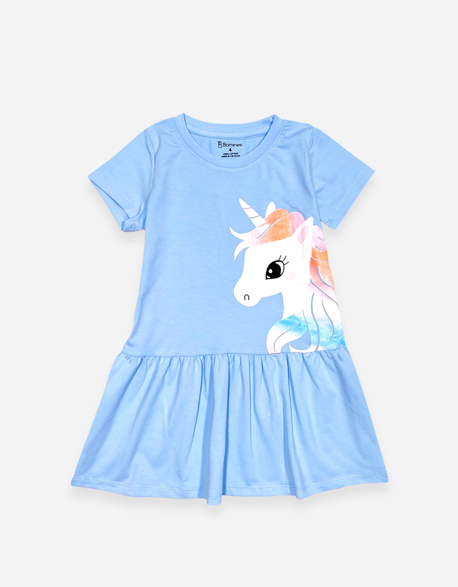 Váy bé gái tay ngắn Unicorn