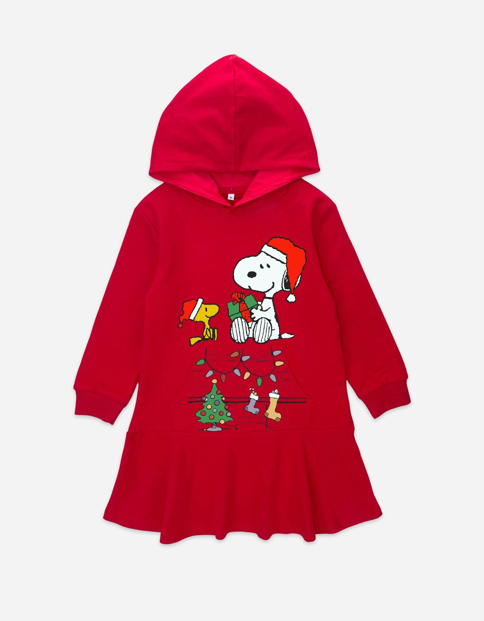 Váy Hoodie Snoopy bé gái tay dài có túi