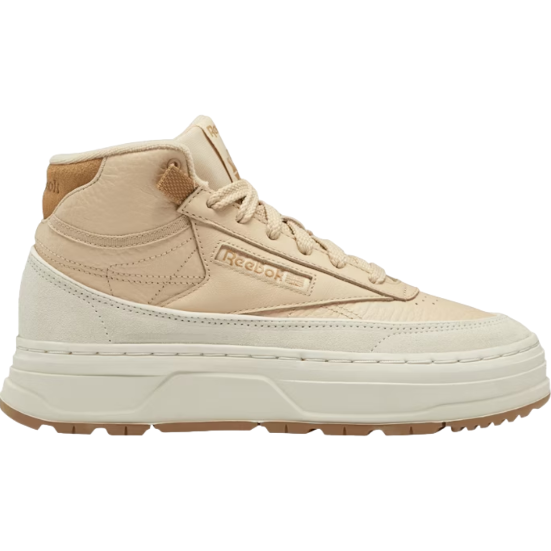 Reebok Classic Women's Beige Club C Geo Mid |  GZ2159
