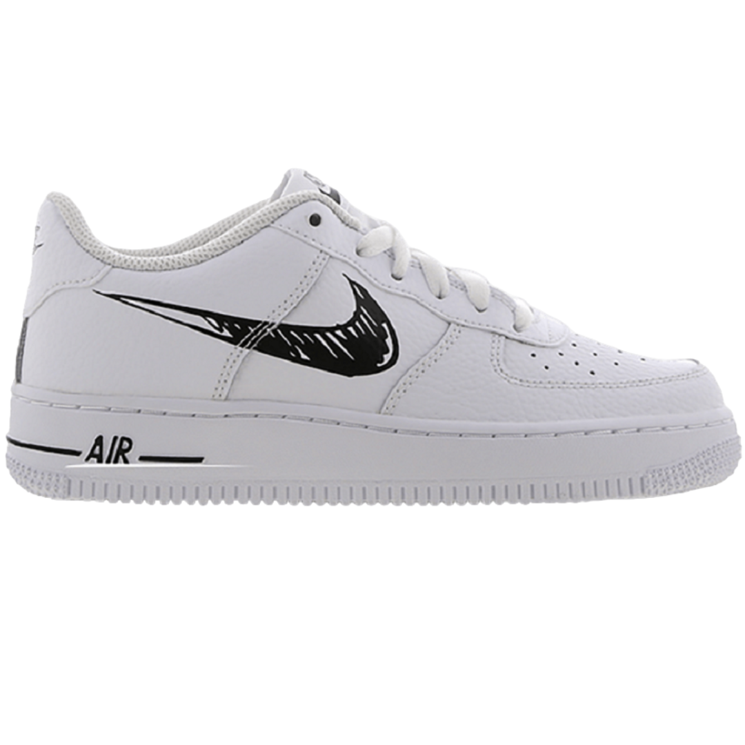 Nike Air Force 1 Low GS 'Doodle Swoosh | DM3177-100 Nike Air Force 1 Low GS 'Doodle Swoosh | DM3177-100