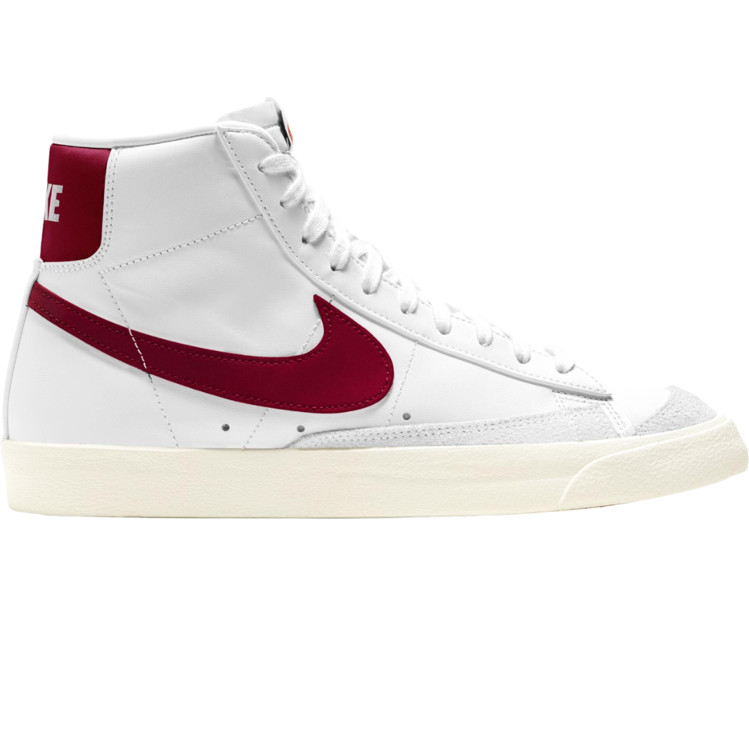 Nike Blazer Mid 77 White Team Red Shoes | BQ6806-111