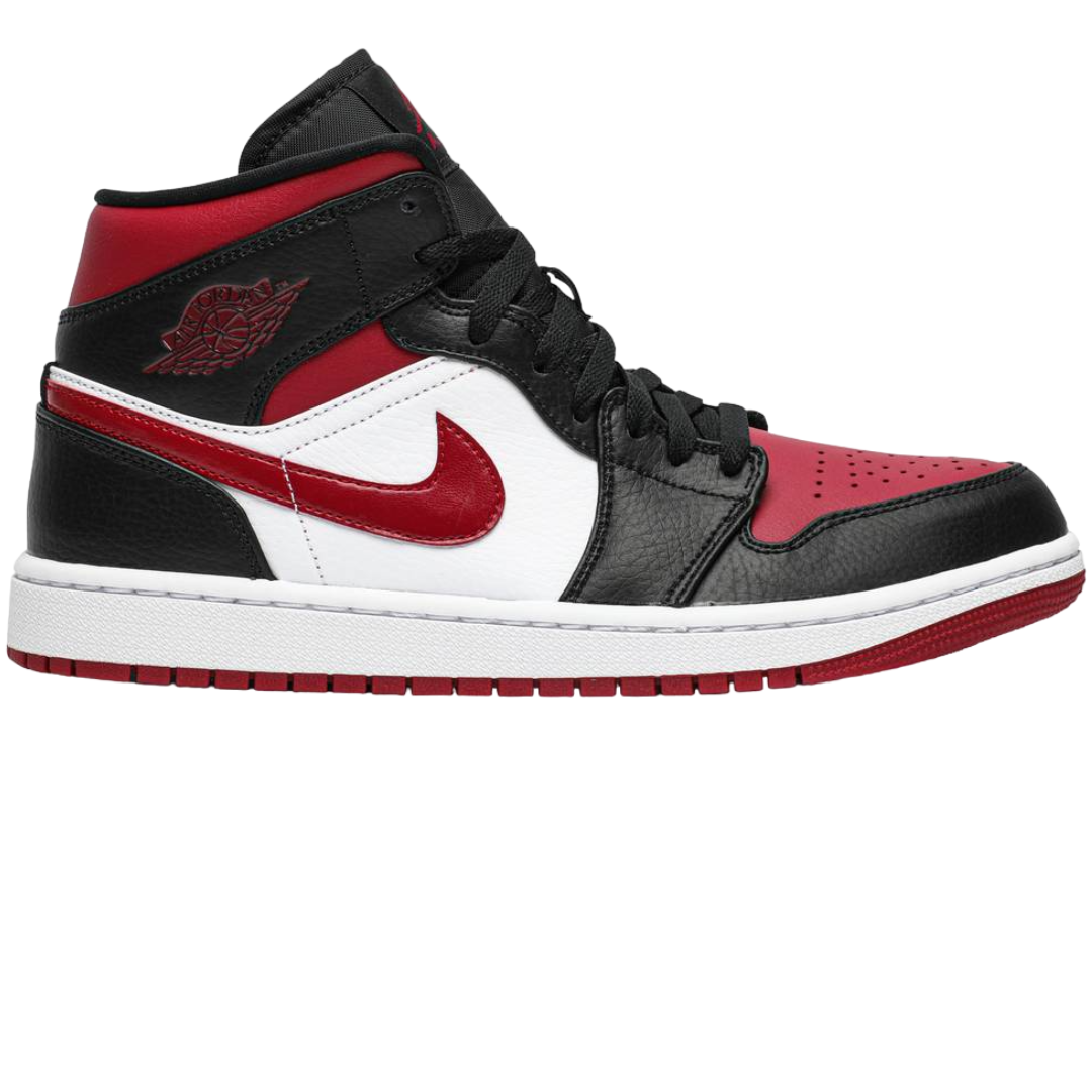 Nike Air Jordan 1 Mid Bred Toe | 554725-066