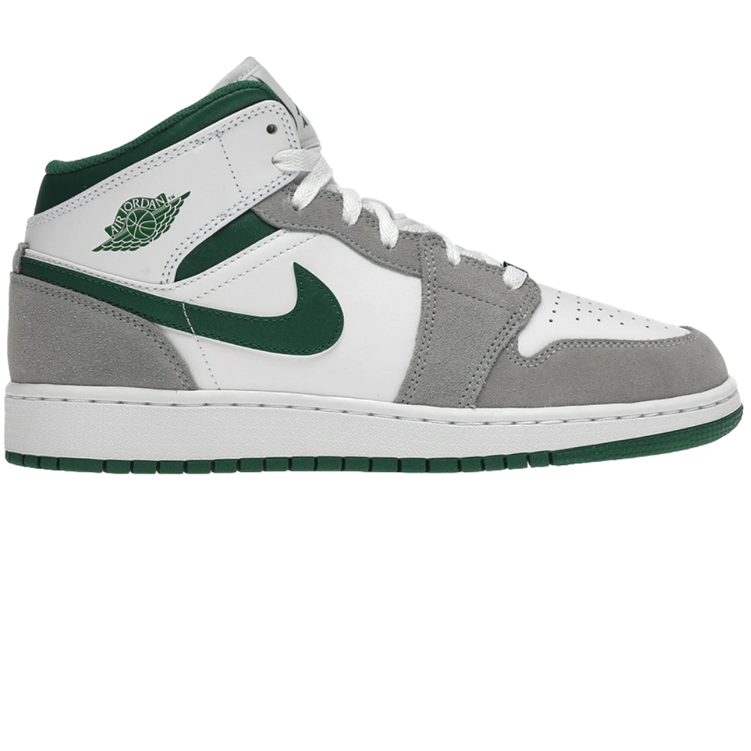 Nike Air Jordan 1 Mid Light Smoke Grey Pine Green | DC7248-103