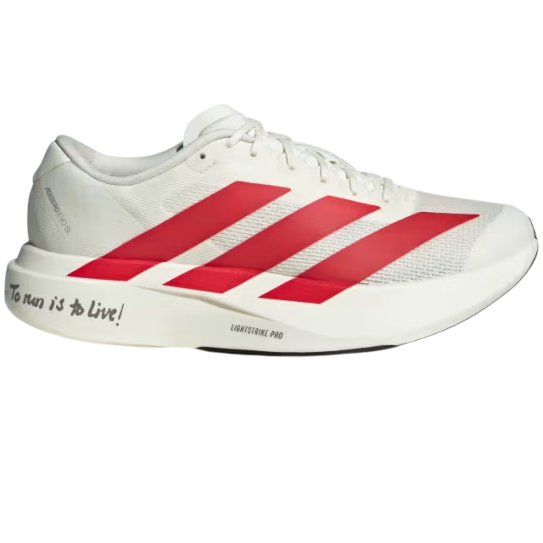 adidas Adizero Evo SL White Red | JS1182