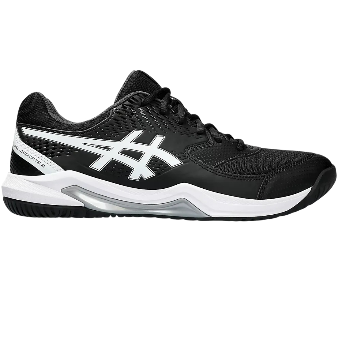 Asics Gel Dedicate 8 Mens Black White | 1041A408-001
