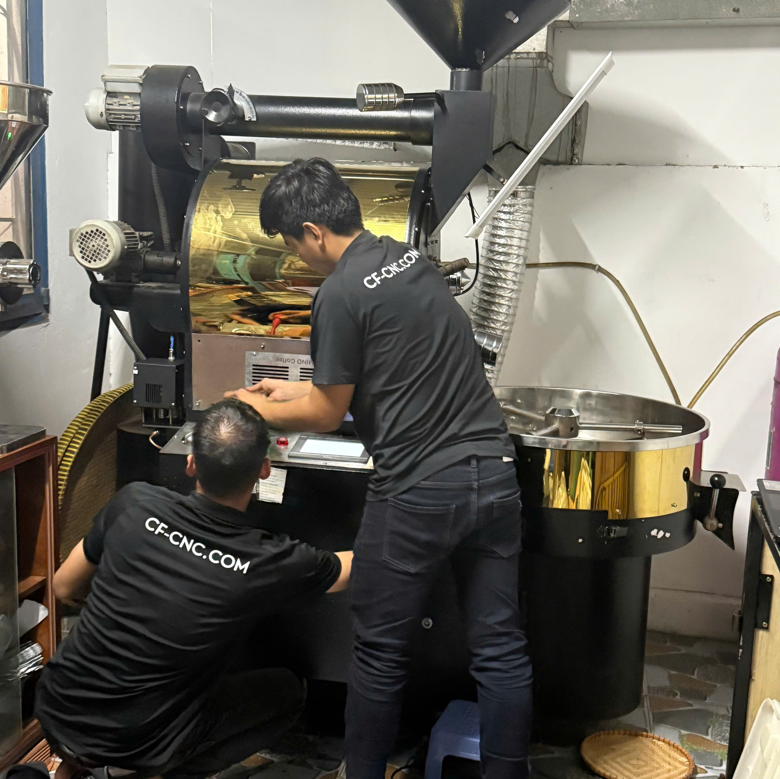 Dịch vụ sữa chữa máy rang cà phê, thay bếp đốt cho máy rang cà phê vinaroaster