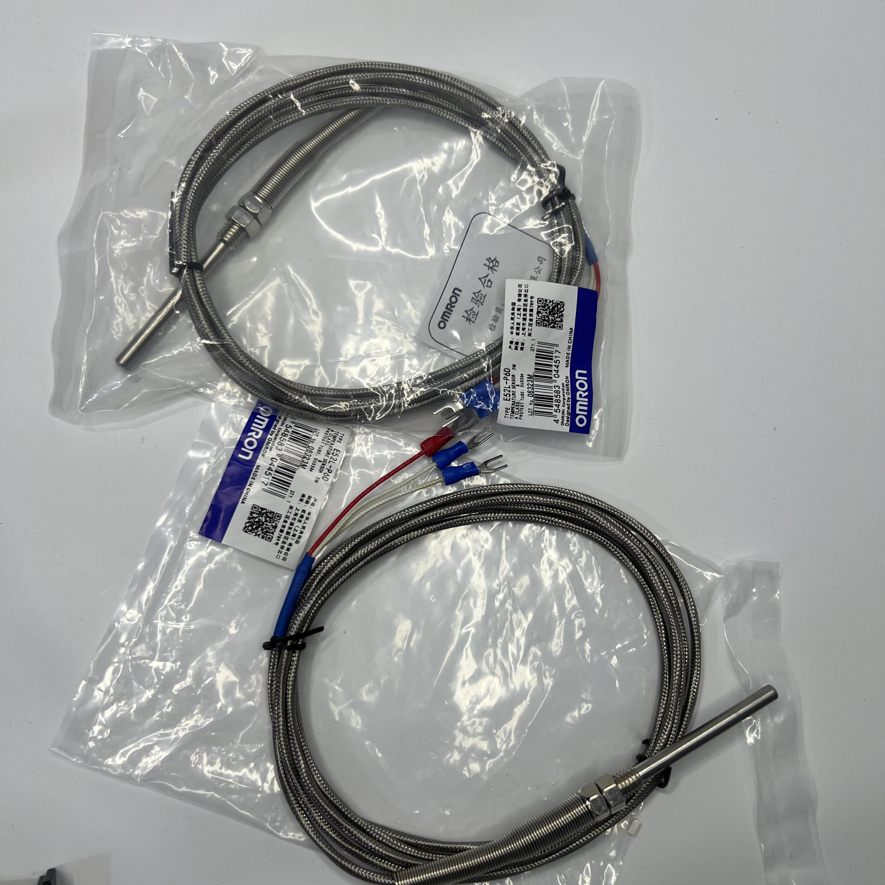 Cảm biến nhiệt độ PT100 OMRON E52L-P6D Ren M8 phi 5 X 50 dây 2M