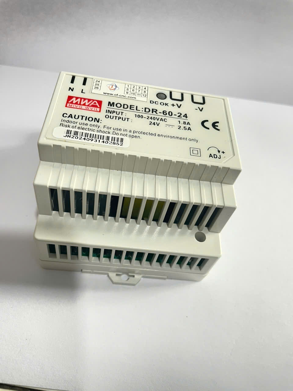 Nguồn gắn thanh rail 24V 2.5A DR-60-24