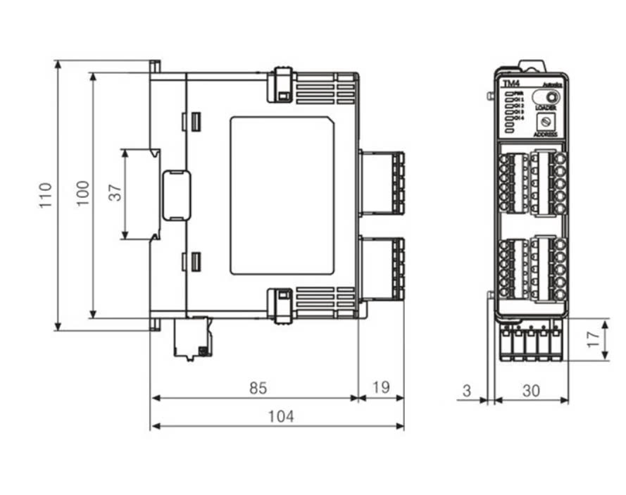 Bộ điều khiển nhiệt độ dạng Module Autonics TM4