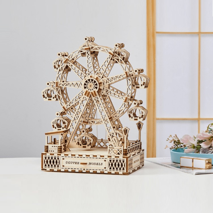 Mô hình Hộp nhạc Bánh xe Đu quay Hạnh phúc Happy Ferris Wheel T710 Uguter