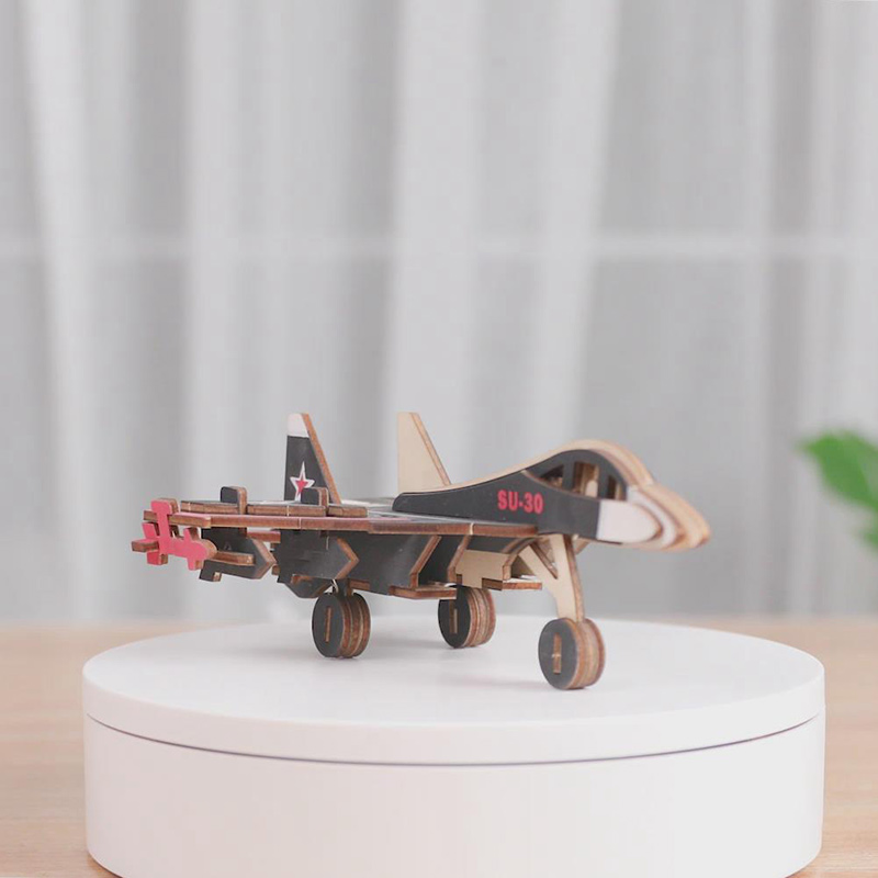 Đồ chơi lắp ráp gỗ 3D Mô hình Máy bay Su-30 fighter Laser HG-A044